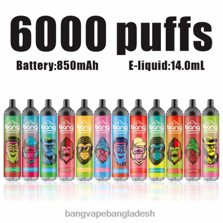 Bang box vape review - Bang Vape King 6000 puffs 5% nic রিচার্জেবল টাইপ-সি নিষ্পত্তিযোগ্য PT62P8