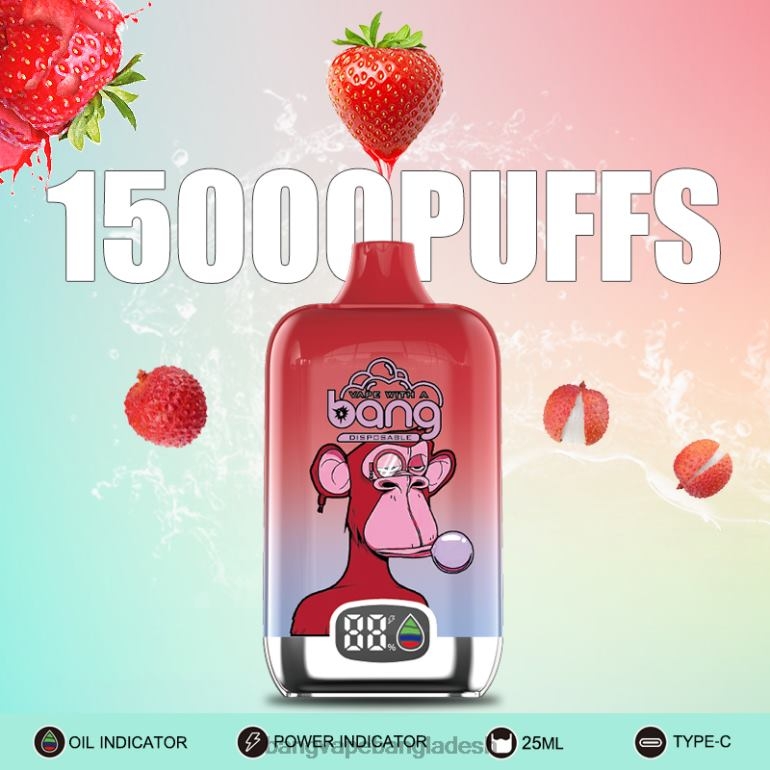 Vape Gang disposables - Bang Vape Digital Smart Screen 15000 পাফ 25 মিলি নিষ্পত্তিযোগ্য PT62P11