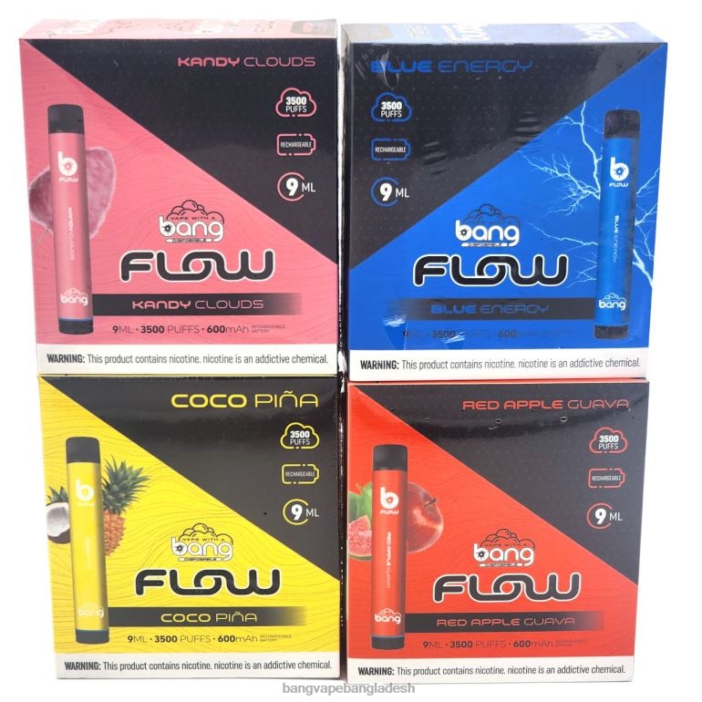 Vape Gang shop - Bang Vape Flow 3,500 পাফ (10টির বাক্স) নিষ্পত্তিযোগ্য PT62P37