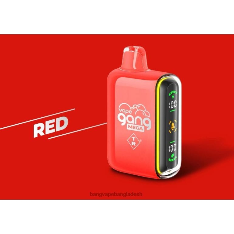 Vape Gang vape - Vape Gang MEGA 20,000 পাফ ডিসপোজেবল ভ্যাপ (5টির বাক্স) লাল PT62P57